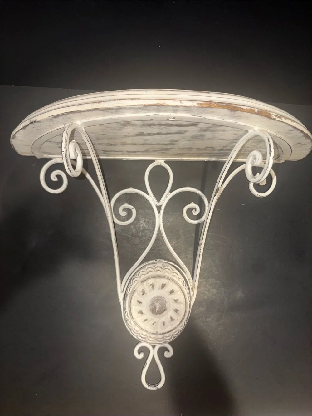 White Distressed Wall Shelf - Decorative Home Wall Decor